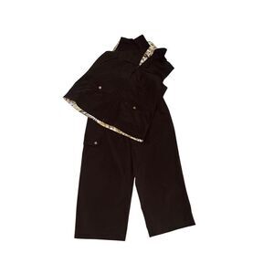 Zenergy by Chico's Reversible Pant Set Vest and Capri's Loungewear Size 0 Small